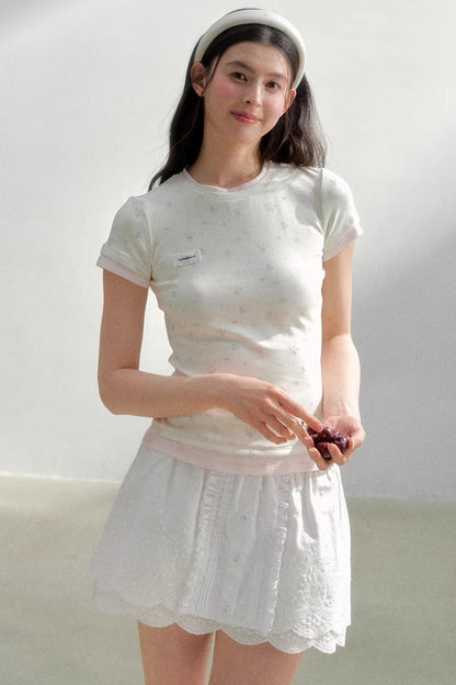 Contrasting Cotton Summer Top