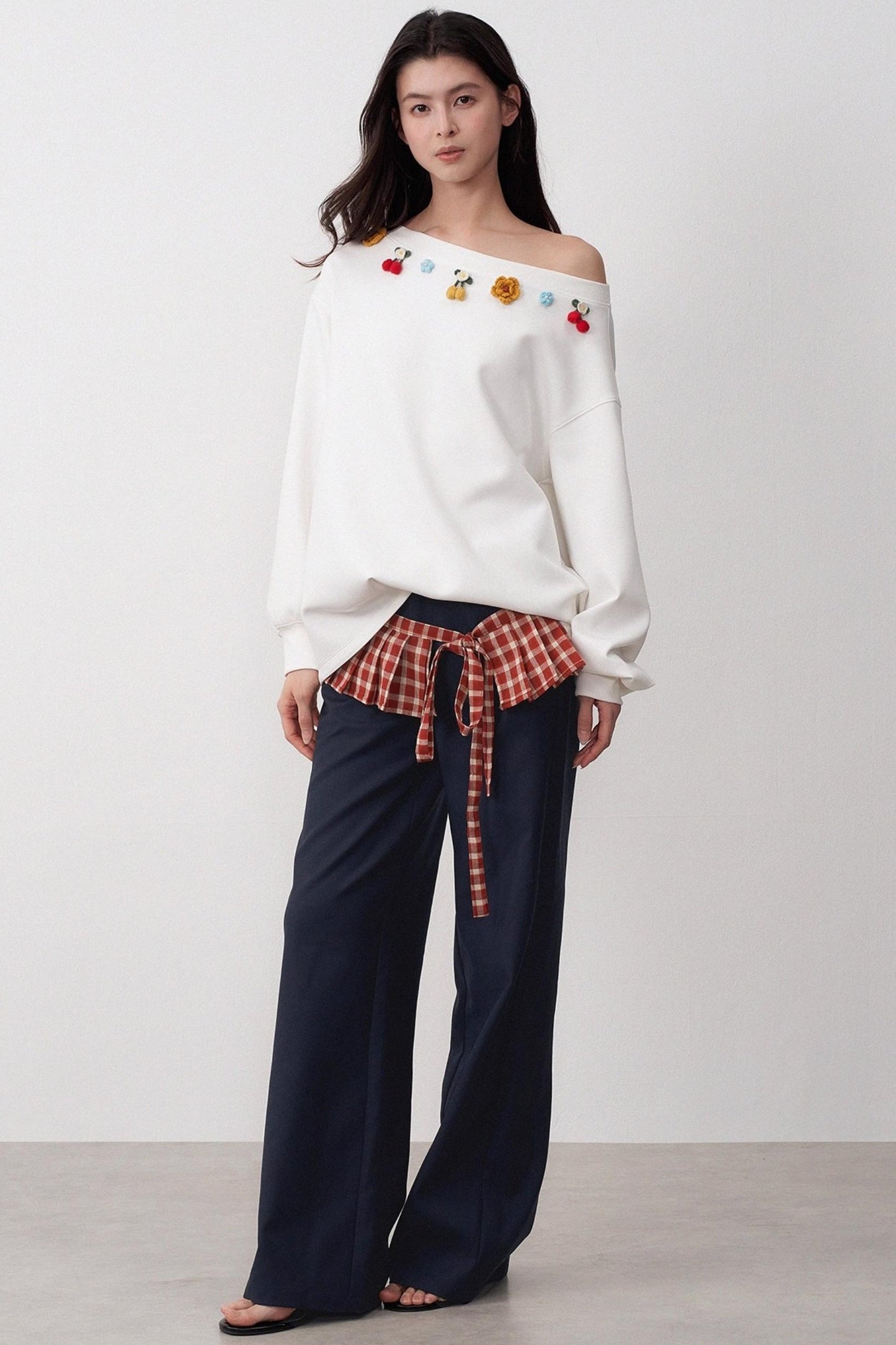Multi-wear Slanted Shoulder Top