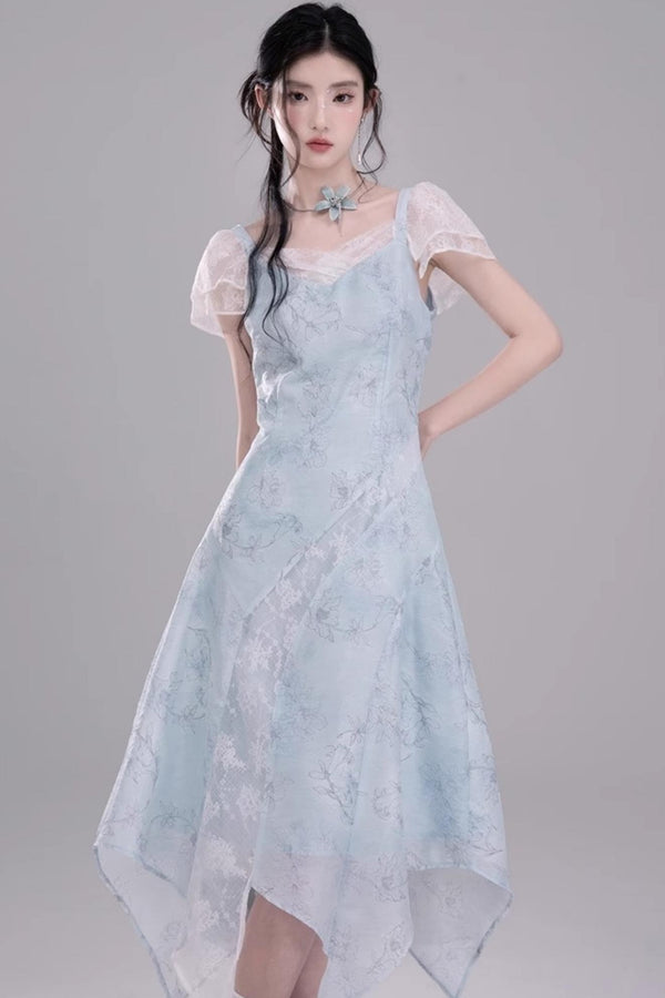 Frosted Green Lace Dress