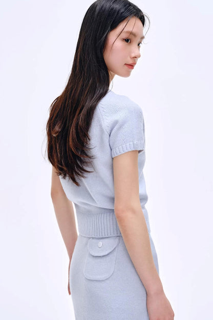 Heartbeat Dialogue Knit Skirt Set-Up