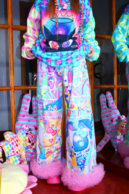 Magic Cat Patchwork Sweatshirt