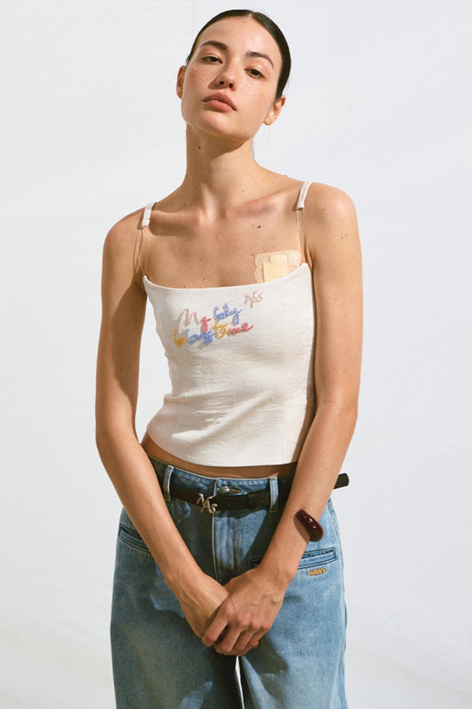 Backless Camisole Invisible Straps Top