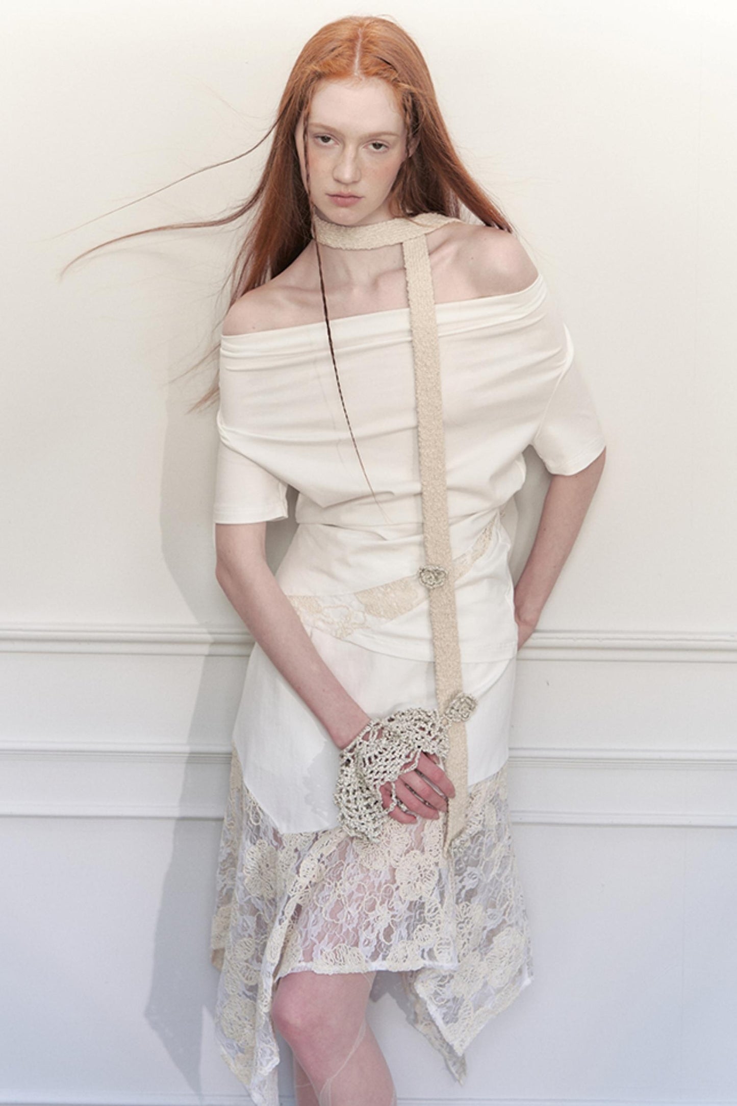 Asymmetrical Lace Top