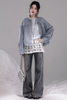 Verwaschenes Schieferblau - Jacke