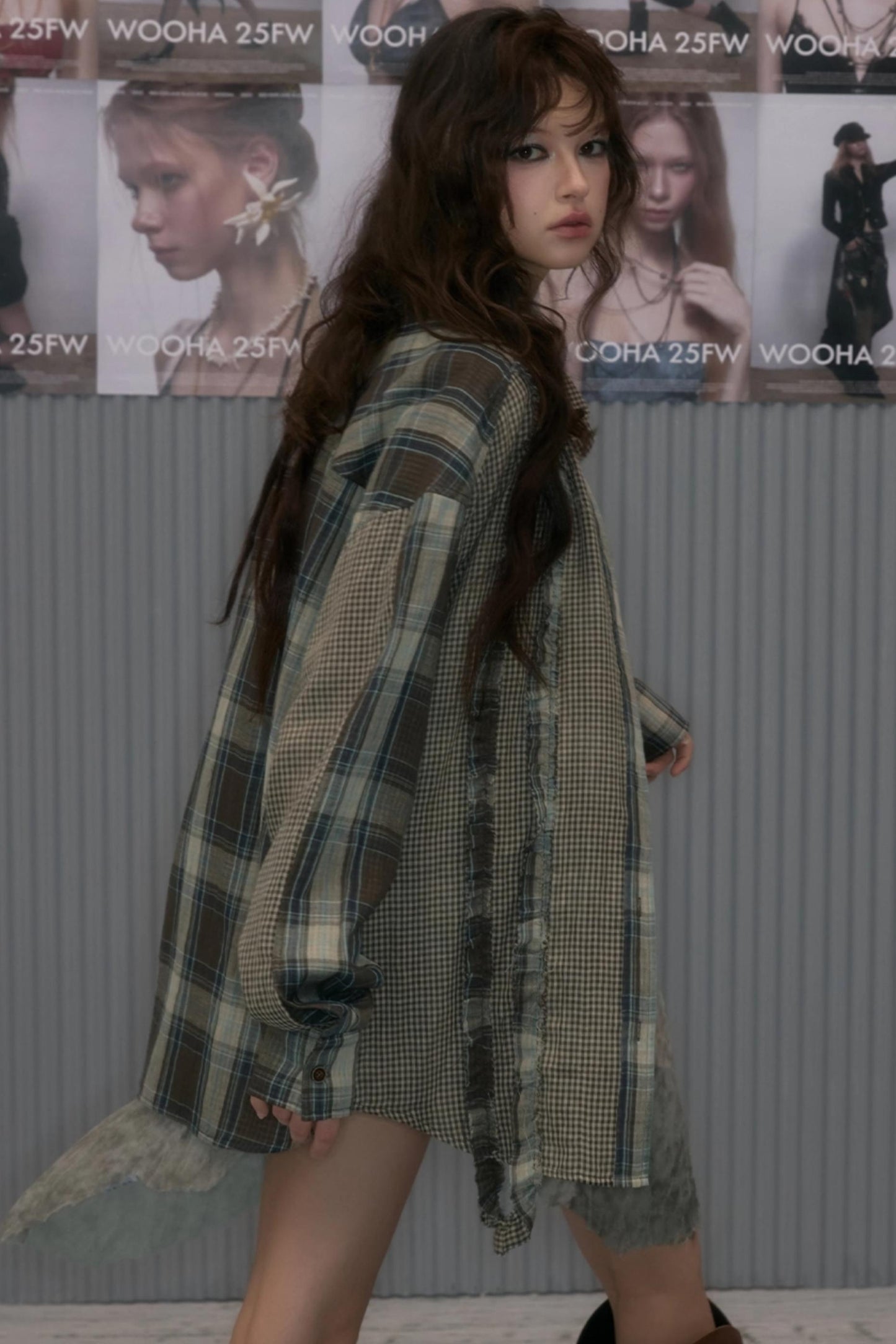Retro Plaid Casual Loose Shirt