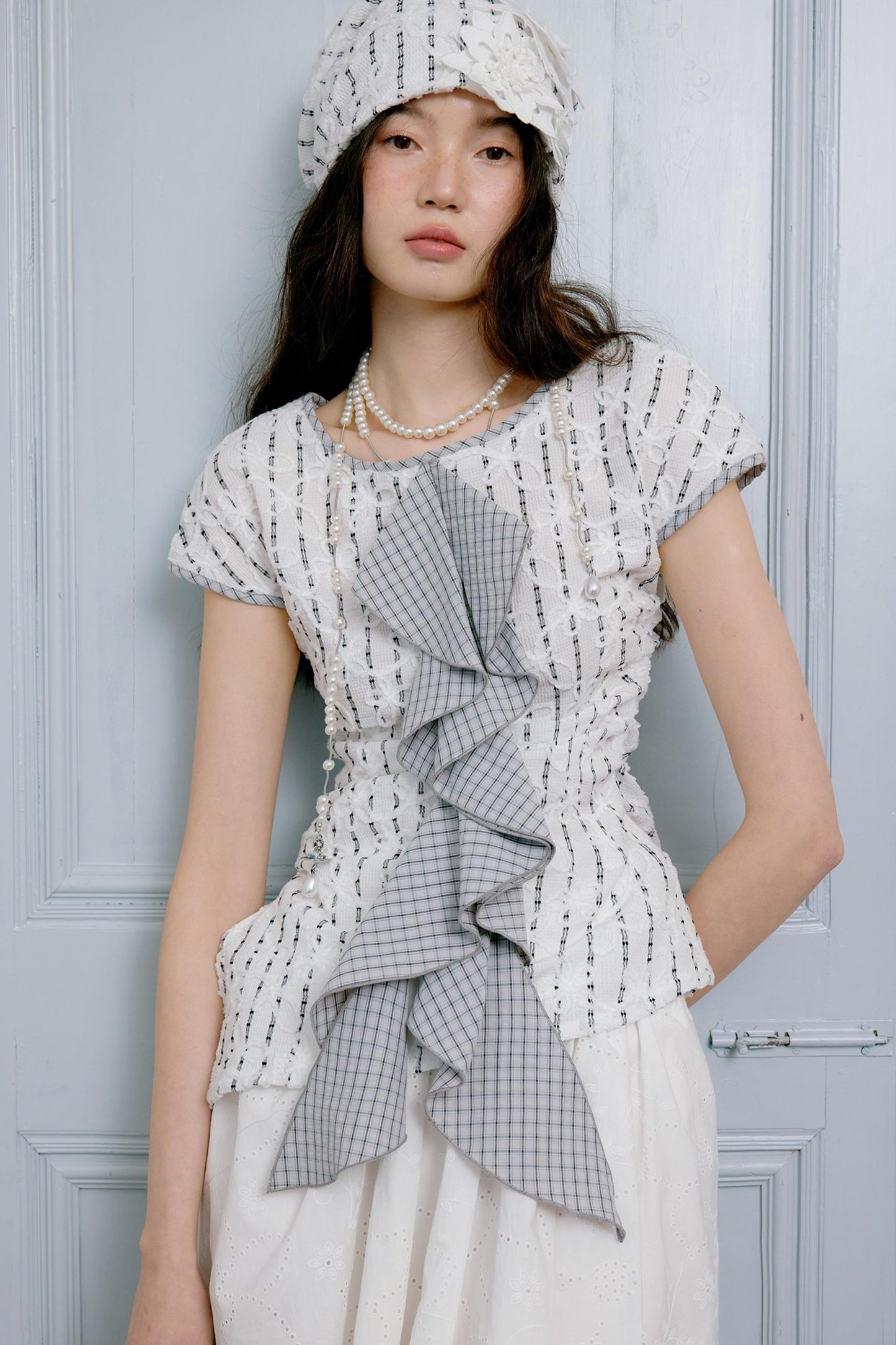 Ruffle Asymmetrical Skirt Set-Up