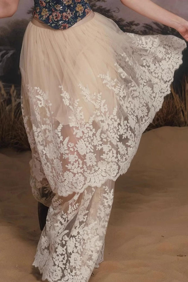 Azure Floral Vest Set-Up