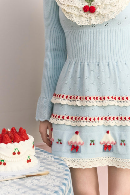 Berry Cake Heavy Work Knit Dress
