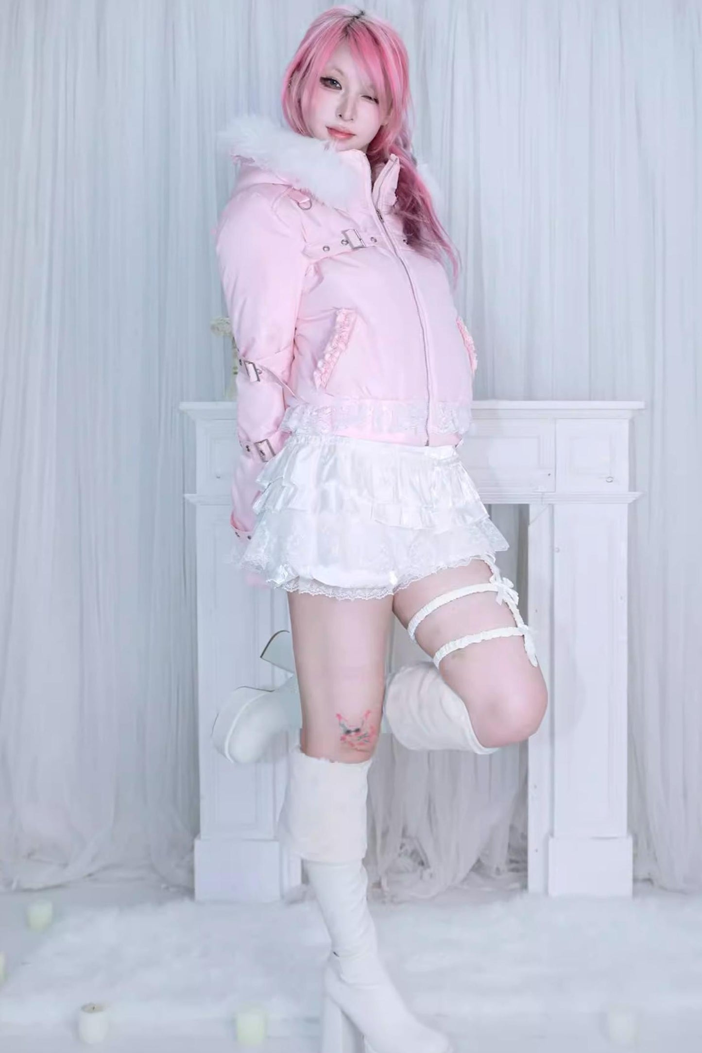 Detachable Hat Punk Jacket