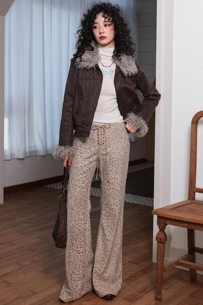 Gentle Cropped Leather Jacket