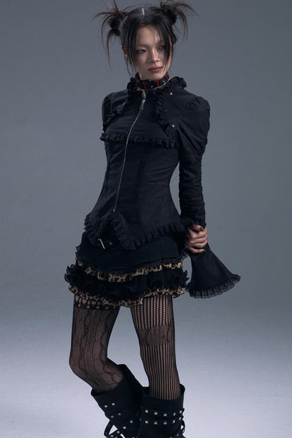 Gothic Vintage Lace Bell Sleeves Top