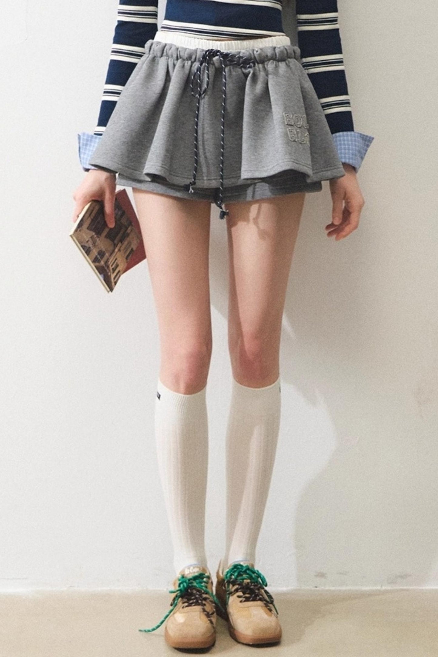 Knitted Sweatshirt Skirt Set-Up