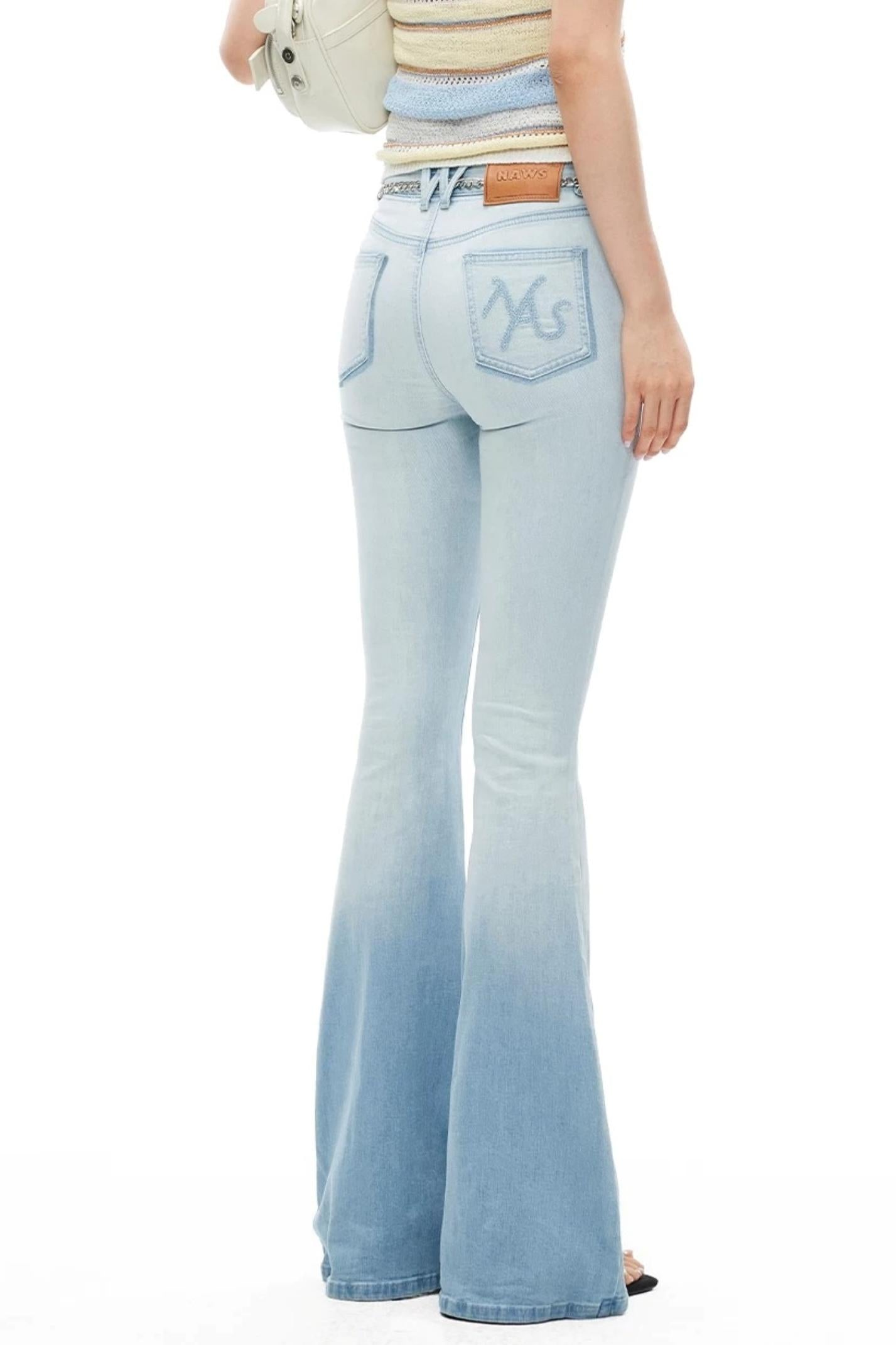Hemp Tight-Fitting Bootcut Jeans