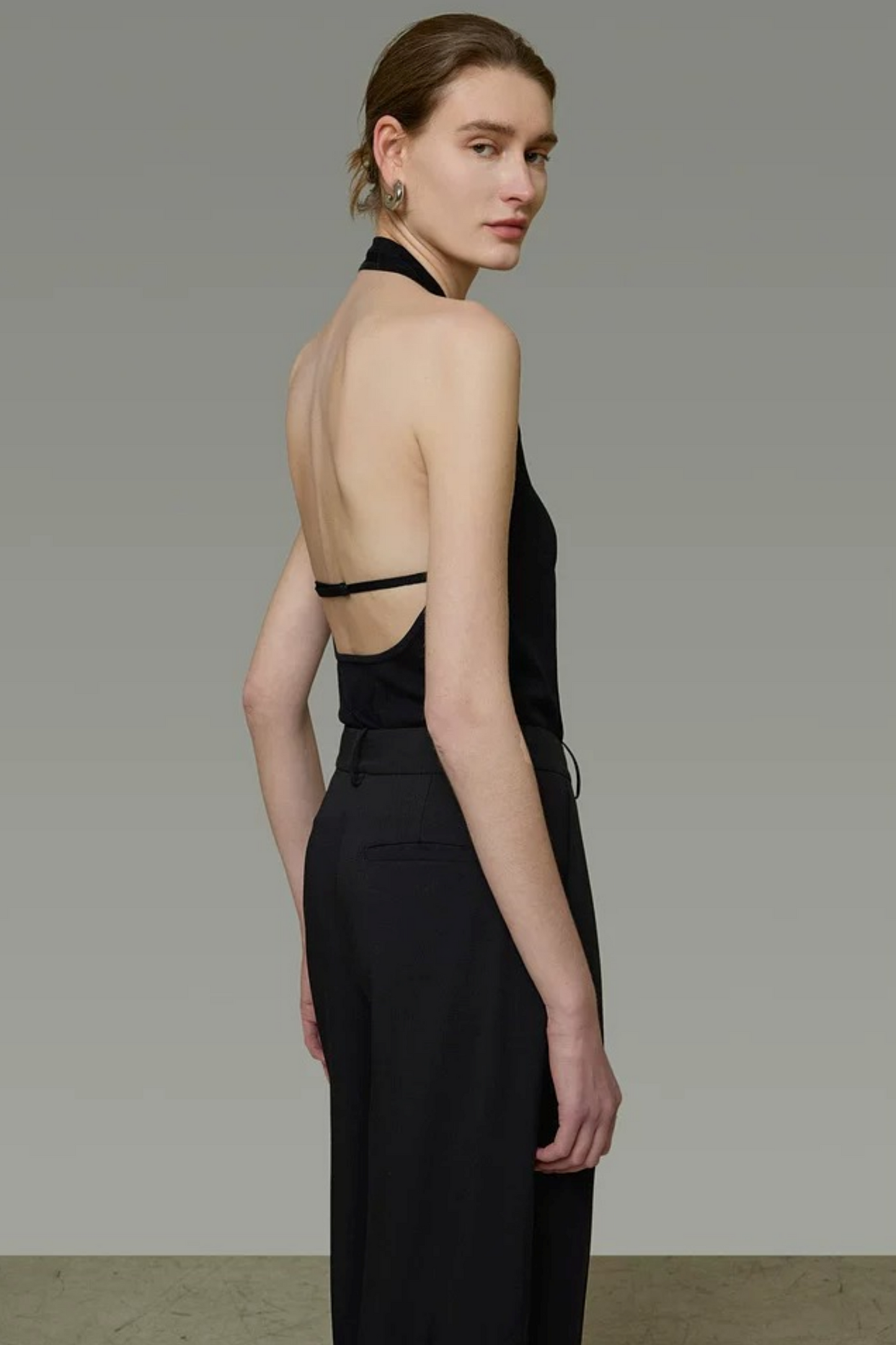Unspoken Black Backless Camisole