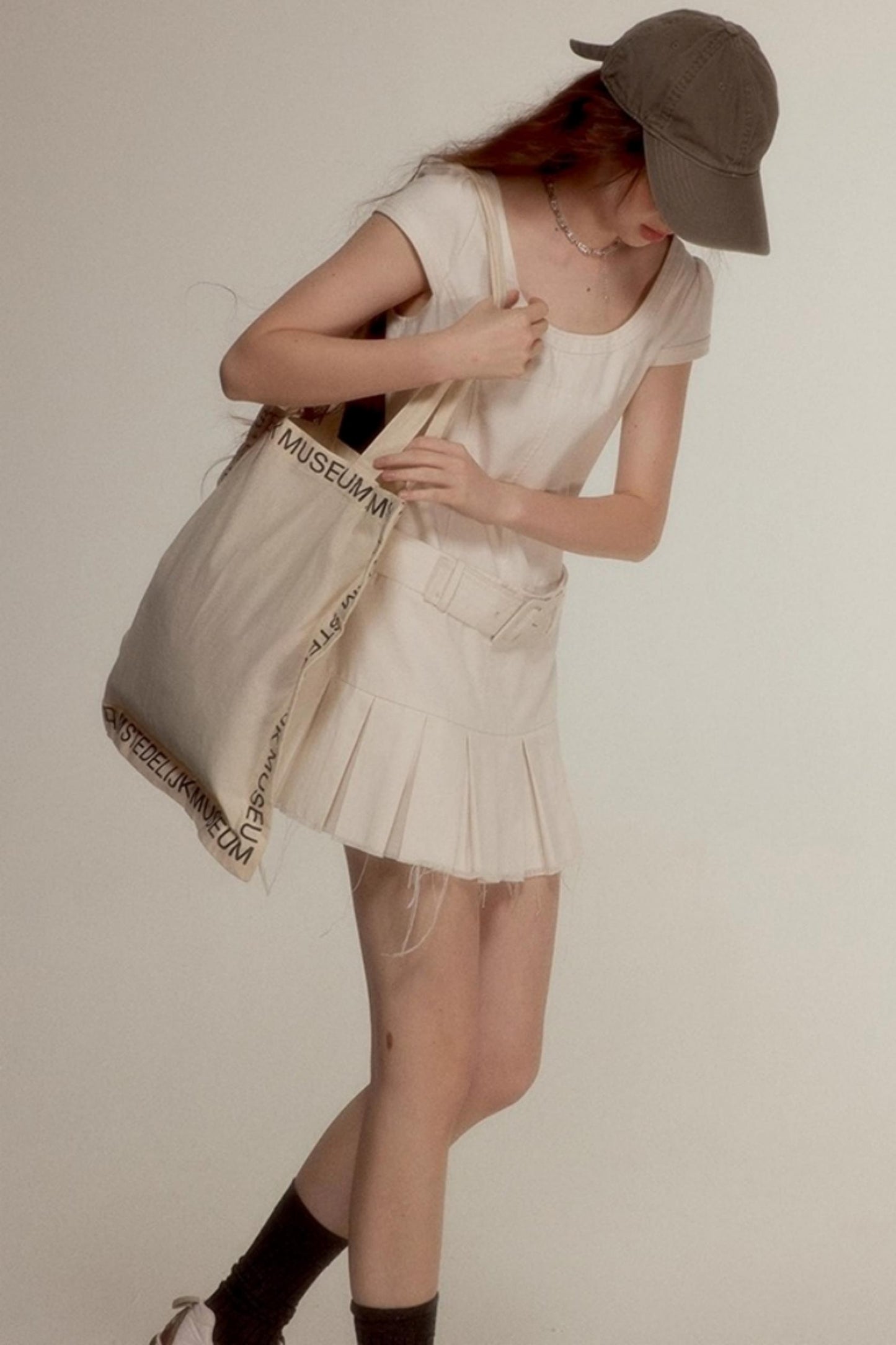 Raw Quilted Denim Dress