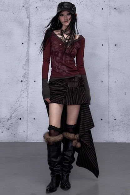 Retro Vintage Patchwork Top