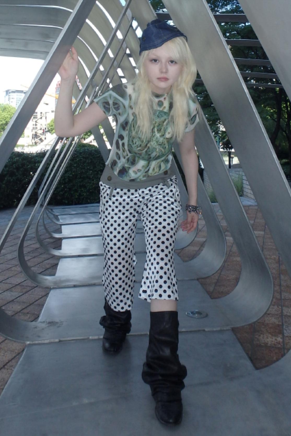 Front Polka Dot Pants