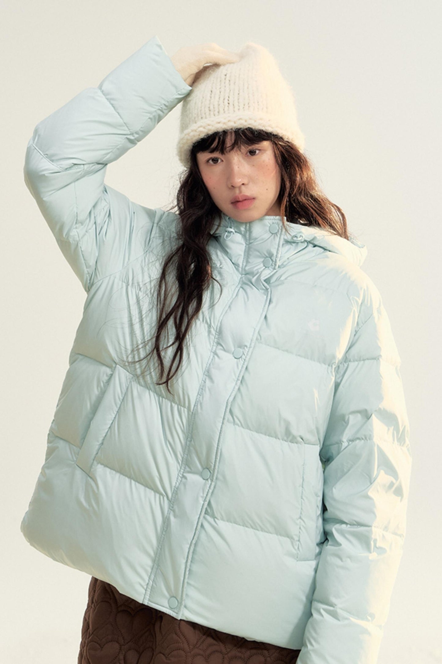 Winter Essential White Duck Down Jacket