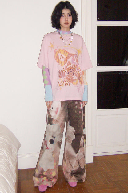 Doll Club Wide-Leg Jeans