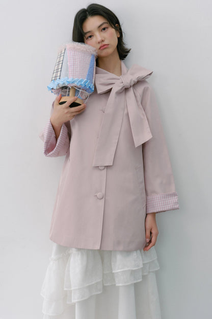 Sweet Bow Trench Coat