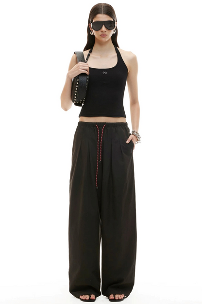 Silky Tencel Pleated Pants