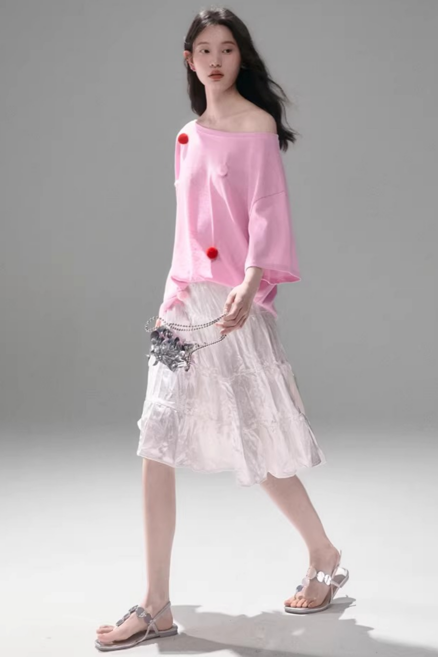 Berry Plush Off-Shoulder Top
