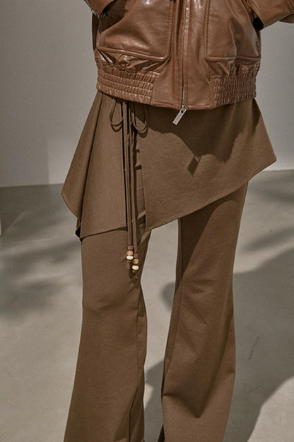 Flared Stitched Pants