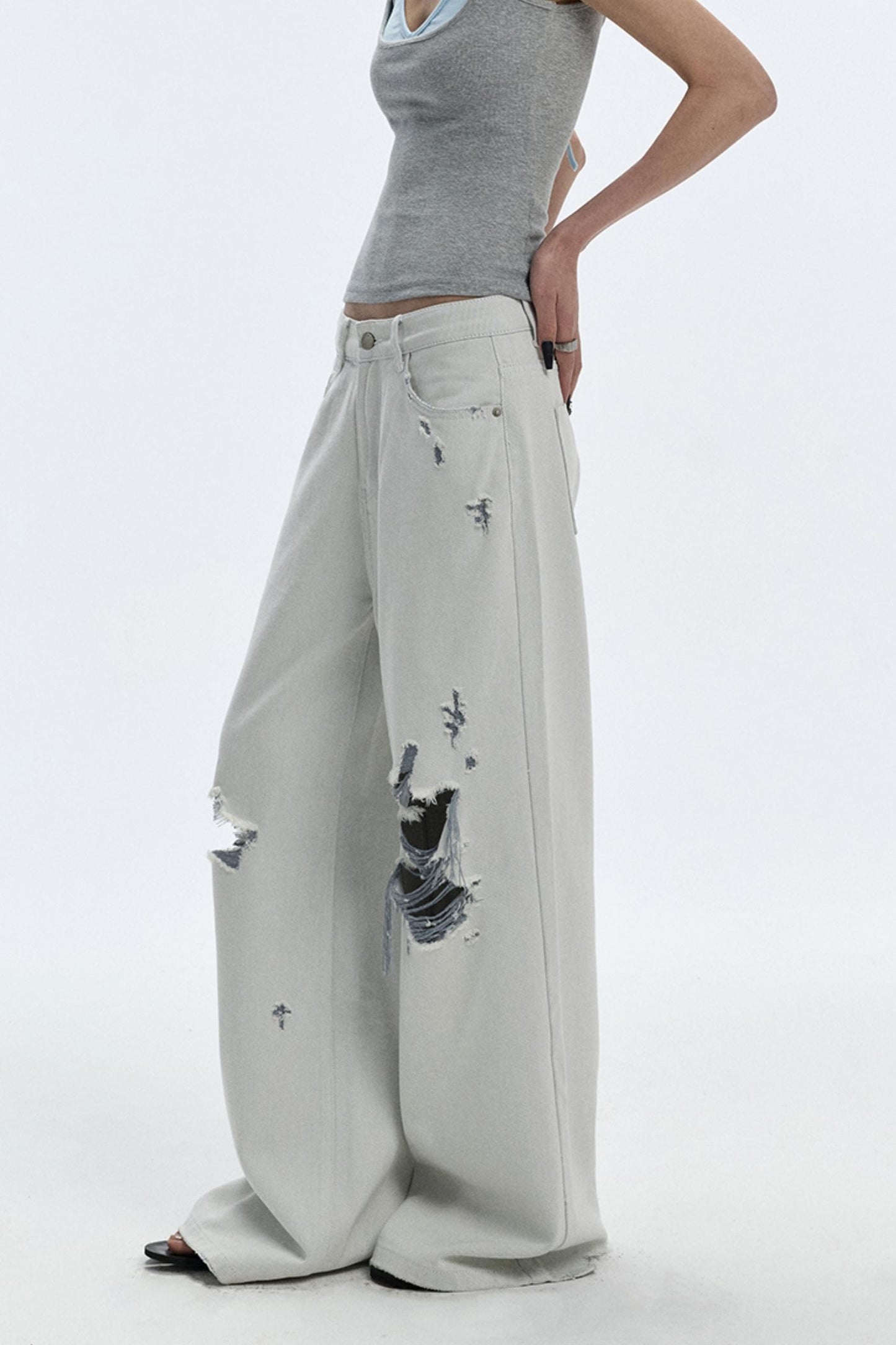 Summer Breathing Wide-Leg Jeans
