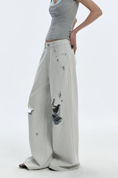 Summer Breathing Wide-Leg Jeans