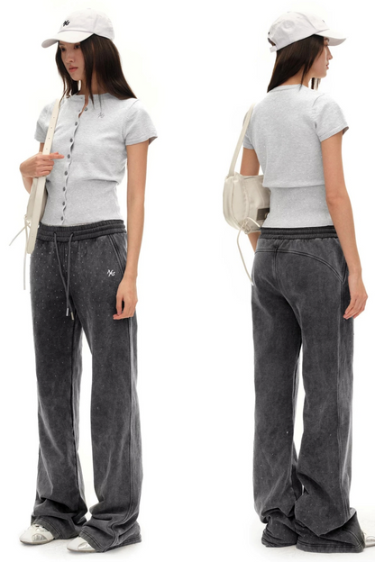 Merino Wool Flutter Sleeve Top
