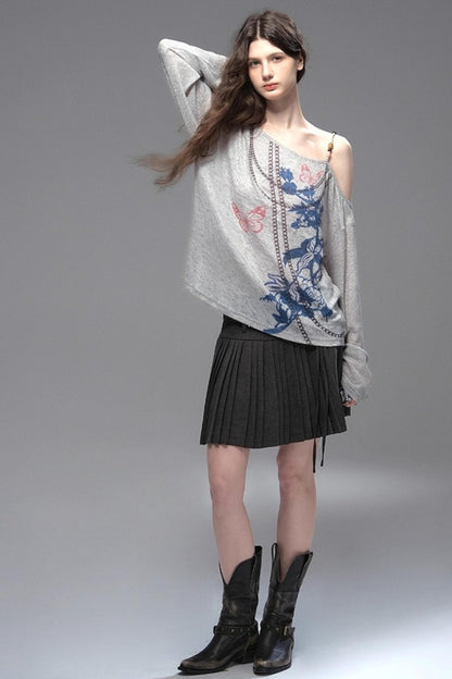 Distressed Long T-Shirt