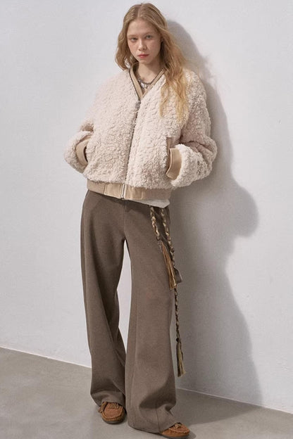 Lamb Wool Paisley Parka