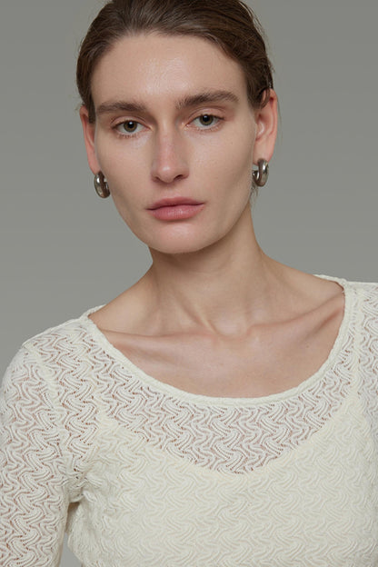 French Flared Cutout Dress