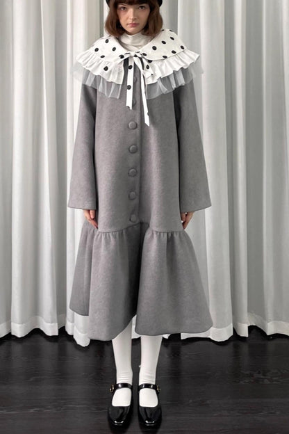 Lace Polka Dot Layered Womens Shawl