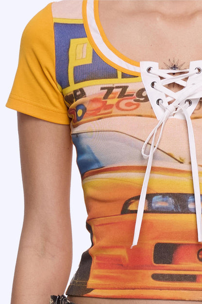 Patchwork Racing Tee