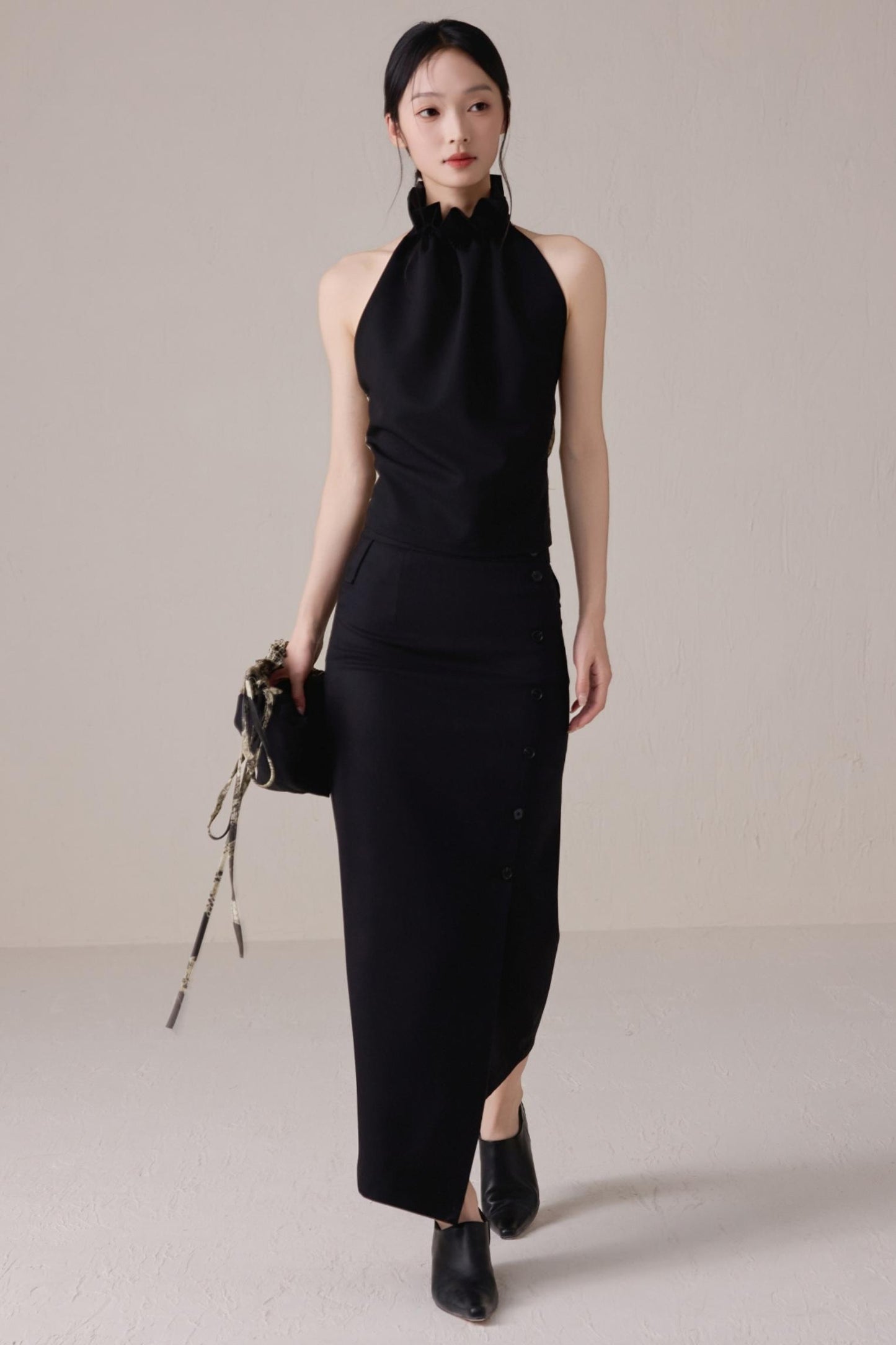 Chic Pleated Drawstring Bag