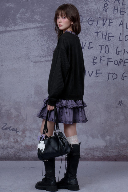 Fighting Spirit Suede Bear Bag Pendant