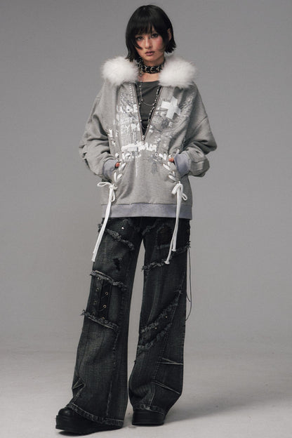 Back Garden Light Zipper Heavy Top