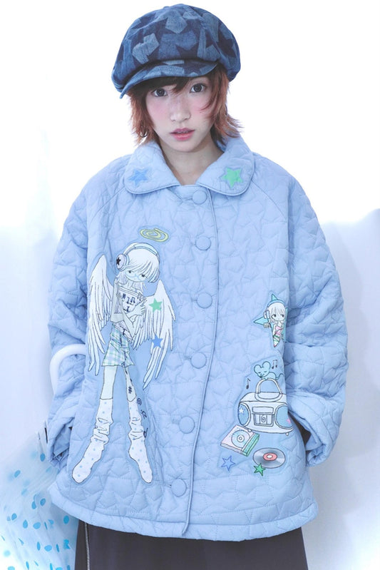 Ancient Dream Blue Cotton Jacket