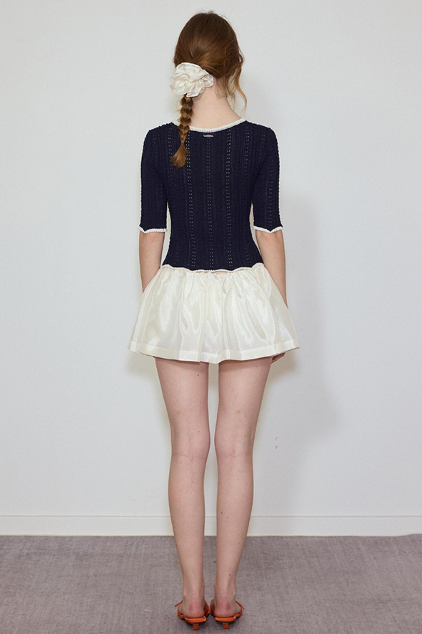 Summer Navy Lace Top