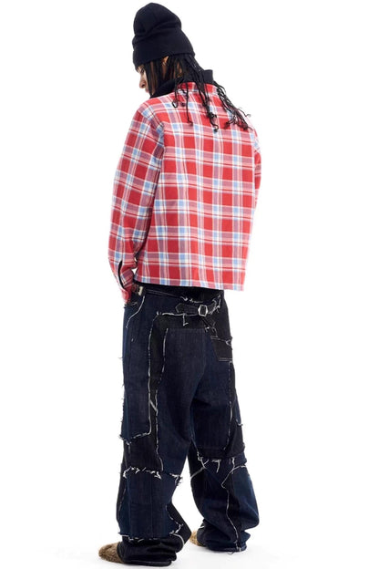 Reversible Plaid Shirt Jacket