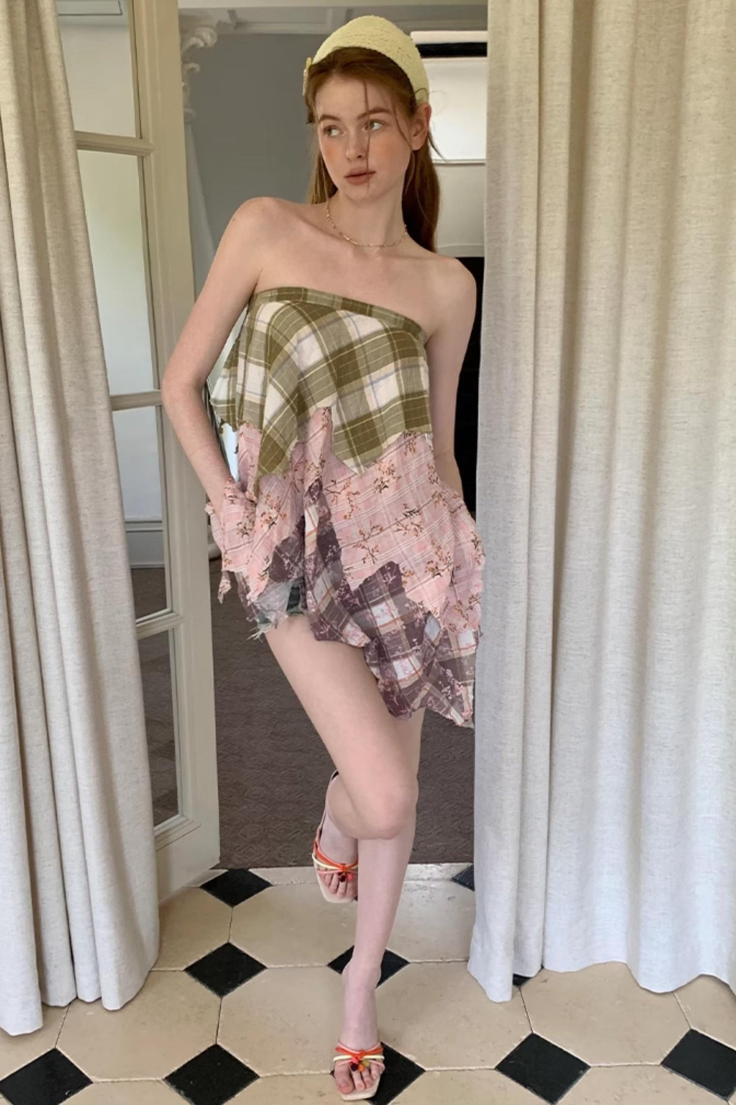 Summer Chic Checkered Skirt