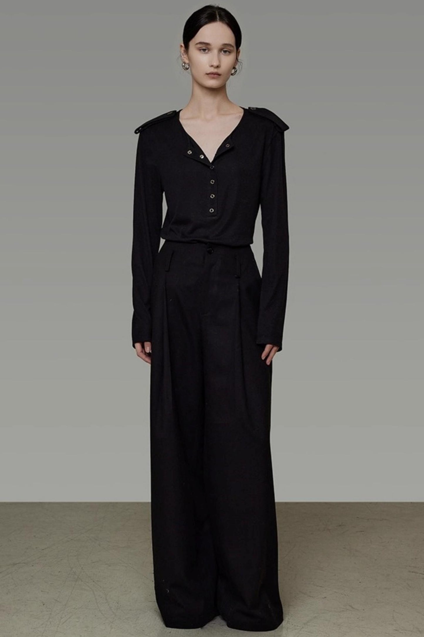 Versatile V-Neck Knit Top