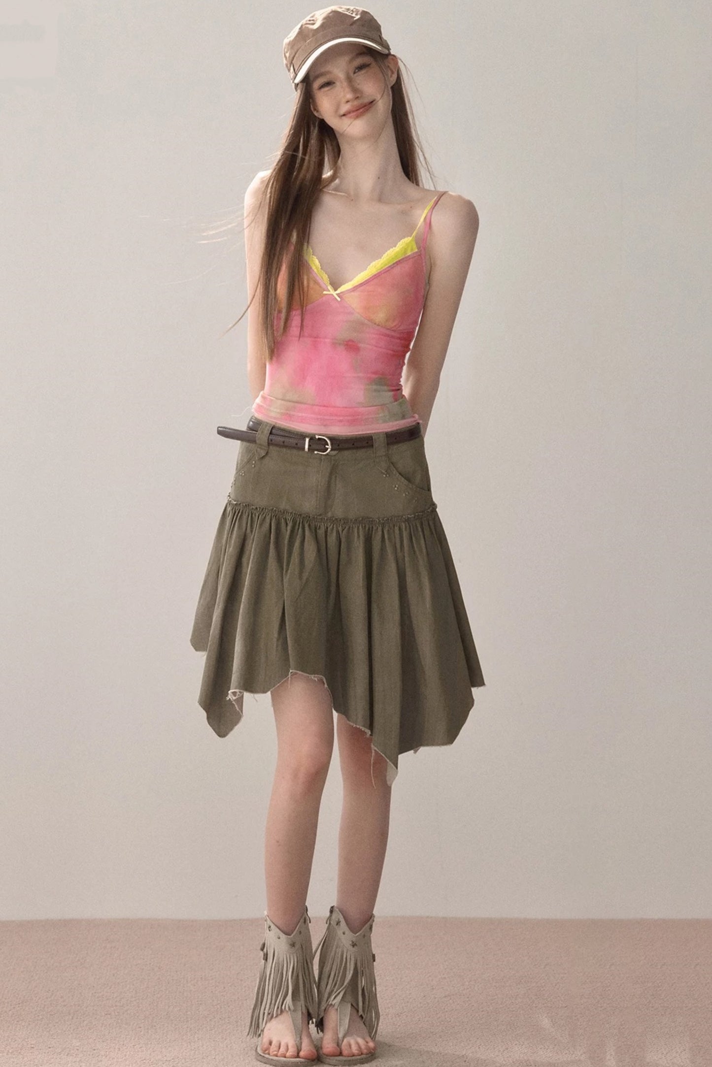 Spicy Irregular Hem Skirt