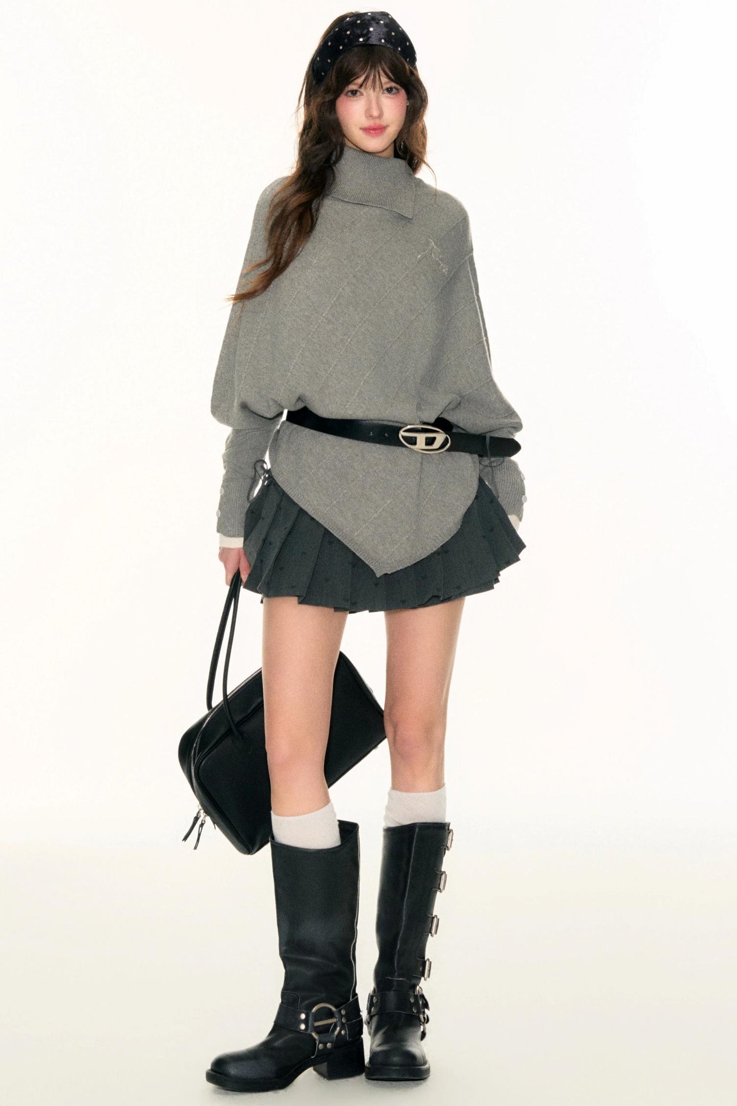 Embroidery Logo Cape Knitwear