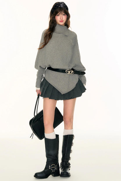 Embroidery Logo Cape Knitwear