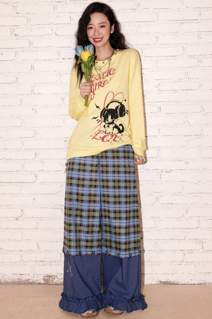 Kitten Note Knitted Sweater