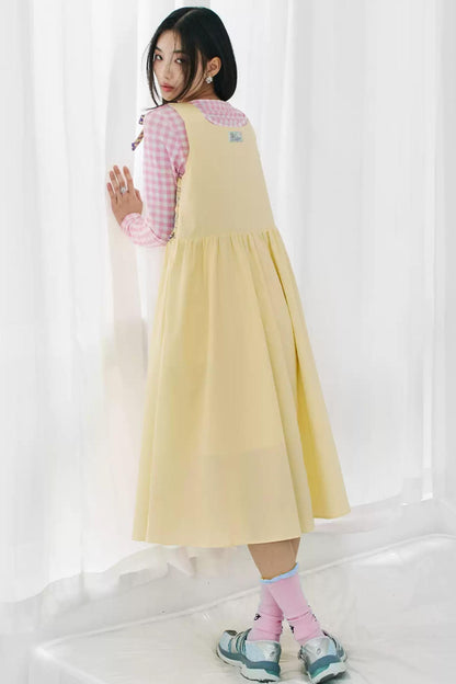 Peach Heart Halter Dress