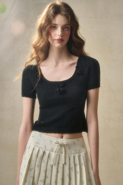 Handmade Floral Cropped Top