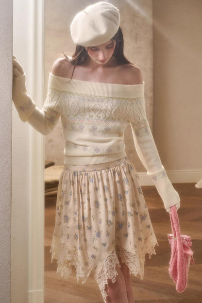 Fresh Floral Skirt Set-Up